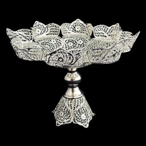ظروف ملیله کاری میوه خوری سایز کوچک