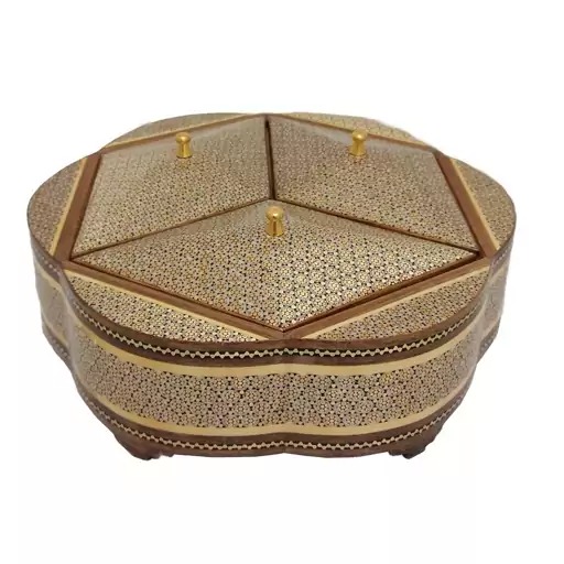 شکلات خوری خاتم کاری سه درب