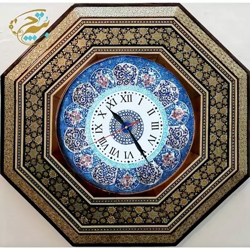 ساعت خاتم کاری هشت گوش ستاره قطبی