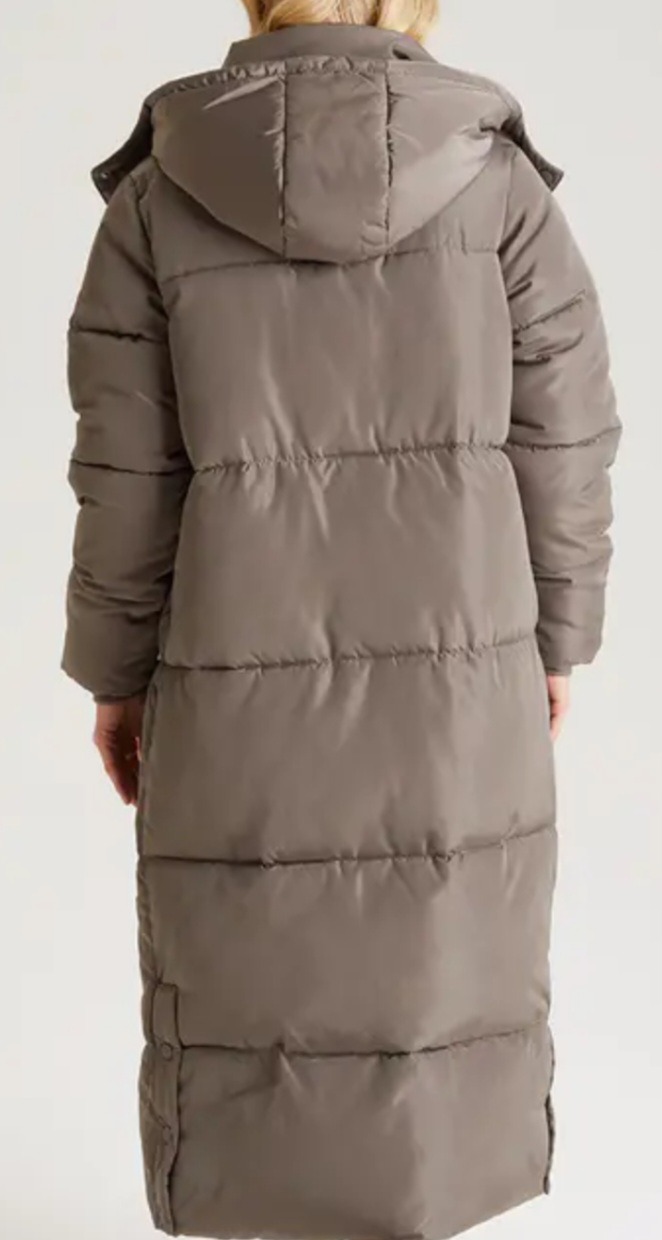 کاپشن پافری زارا رنگ بژ