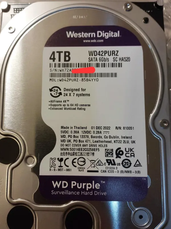 دو عدد هارد وسترن ارجینال بنفش کش 256 دور 5040