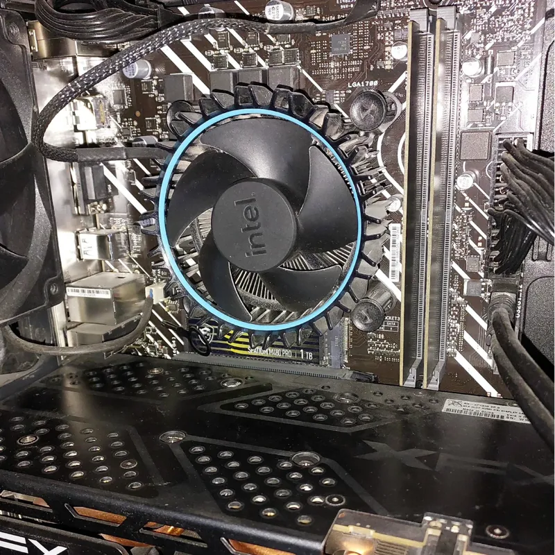 باندل نسل 12 ایسوس H610 با فن cpu 12500 با تخفیف