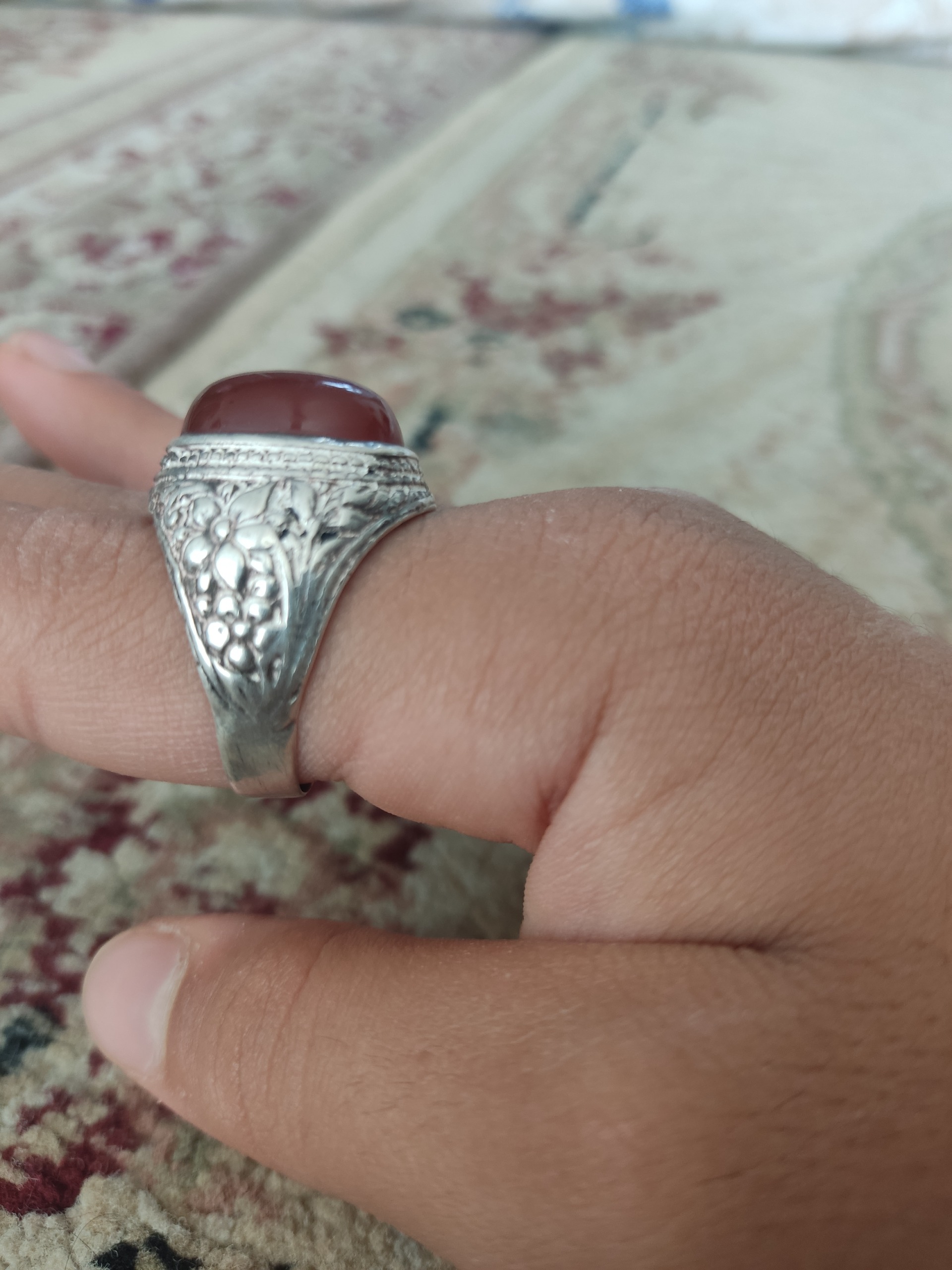 انگشتر نقره مردانه