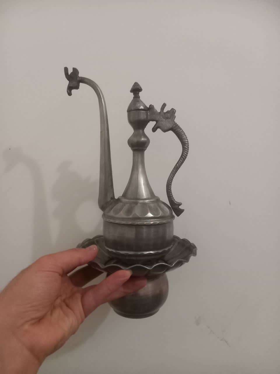 آفتابه لگن مسی کوچک طرح قدیم