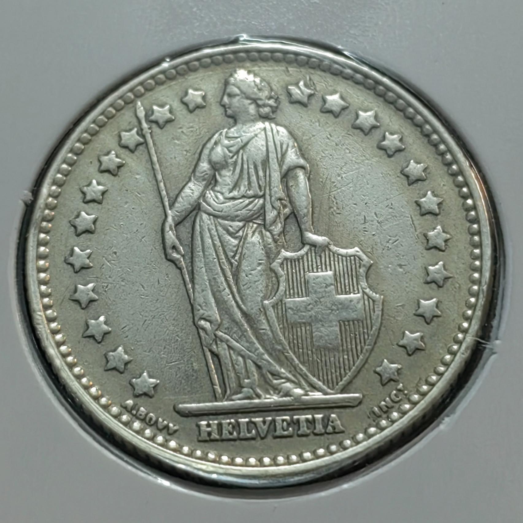 1 فرانک نقره سوئیس 1940