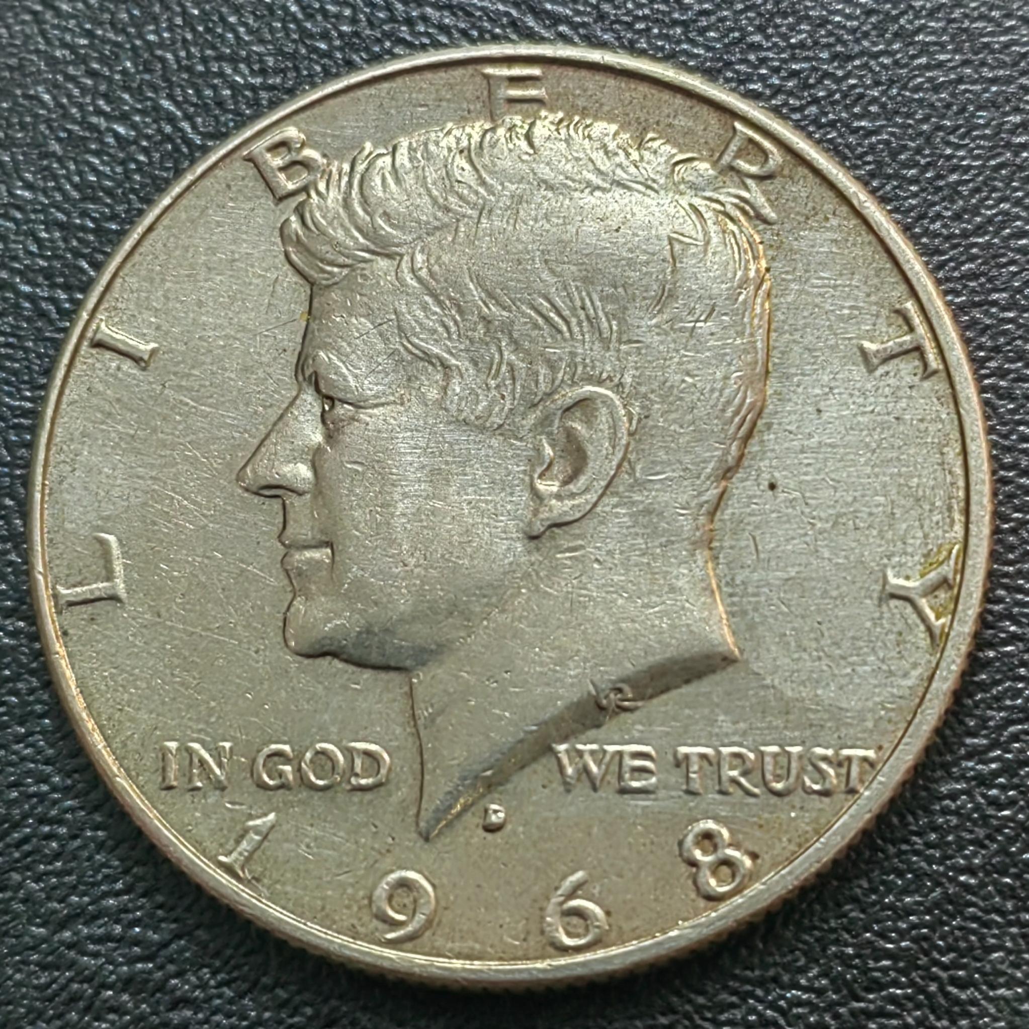 نیم دلار کندی 1968 نقره