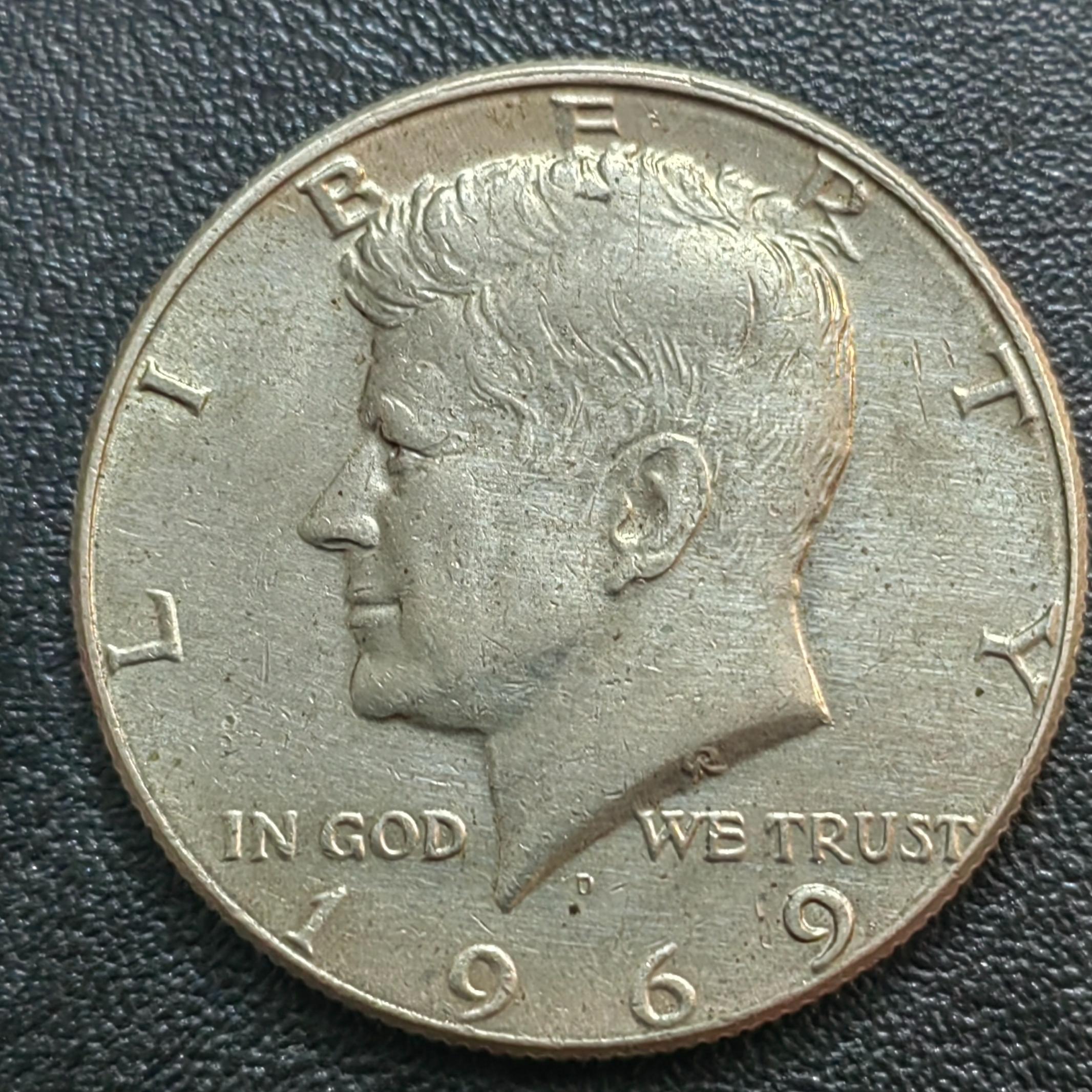 نیم دلار کندی 1969 نقره