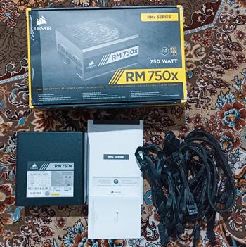 تصویر پاور حرفه ای Corsair سری ایکس Rm750x 