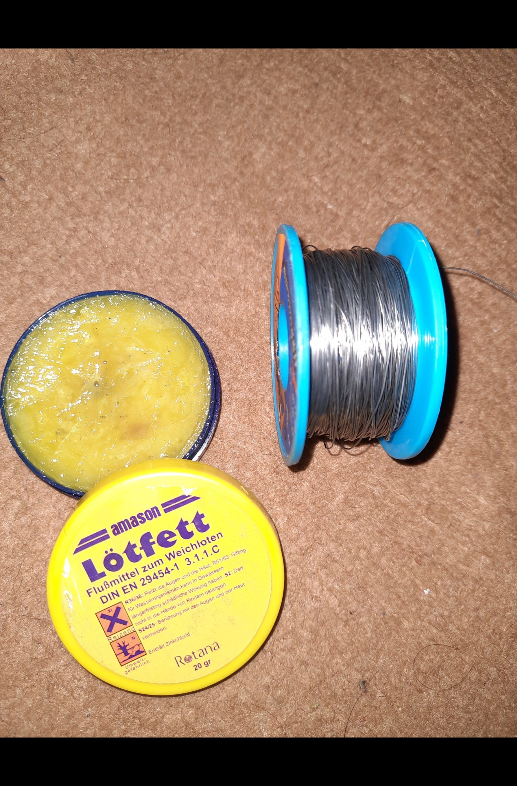 سیم لحیم نازک24متروروغن لحیم پک دوعددی