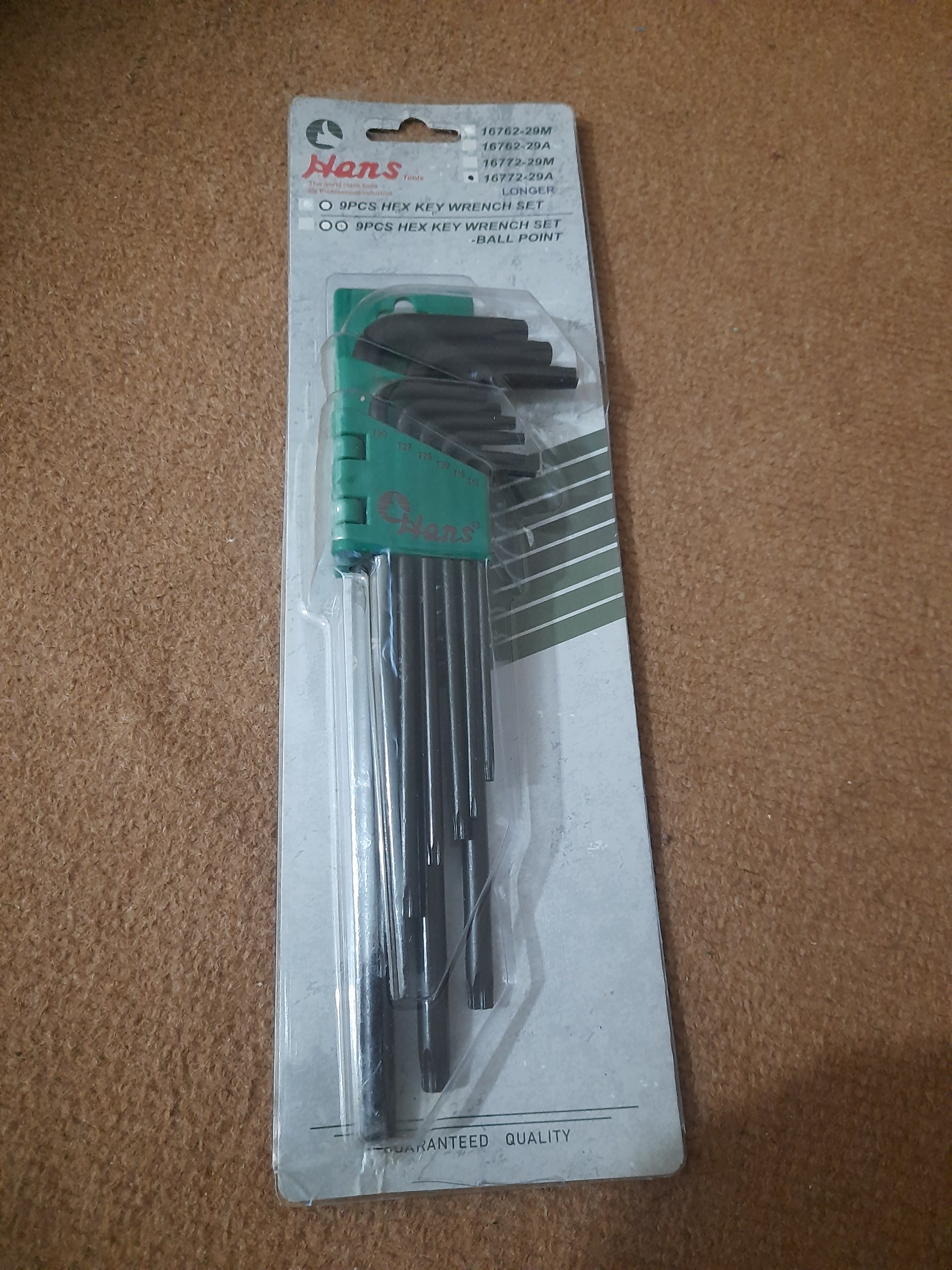 آچارستاره ایی هنس تایوان اصلی سری قدیمی مشکی