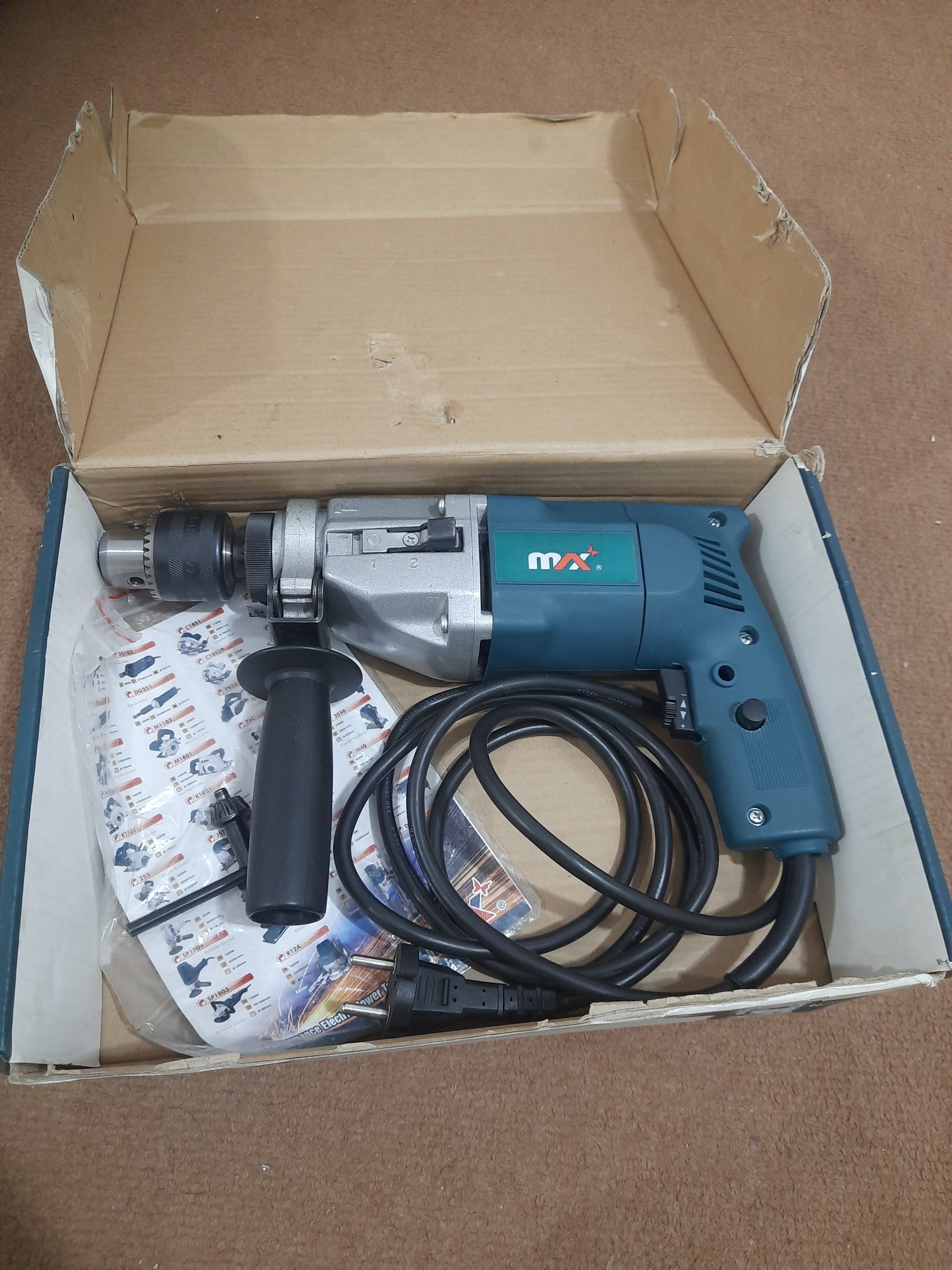 دریل چکشی گیربکسی دوسرعته برند(mx)مدل DR132