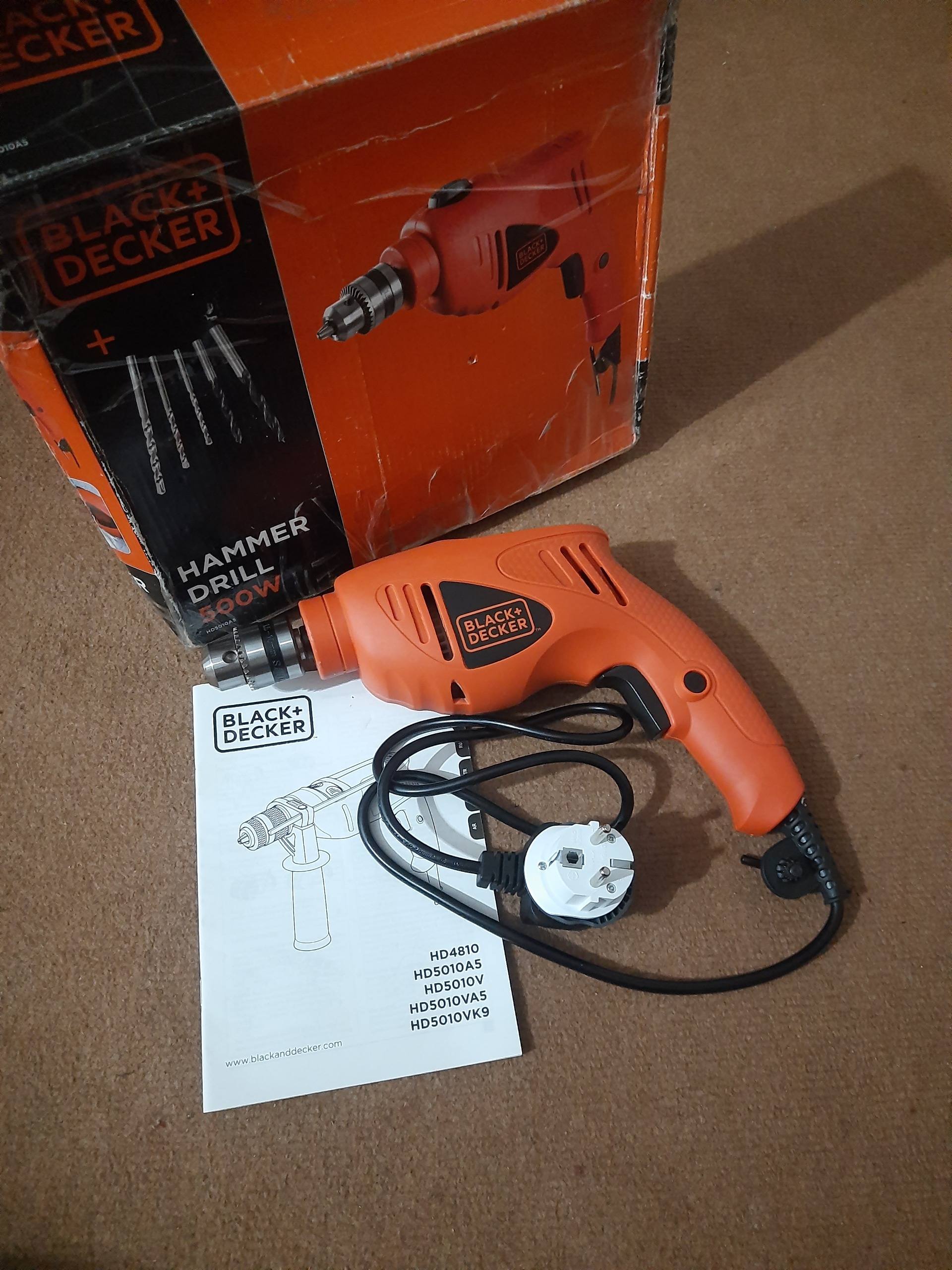 دریل چکشی بلک انددکرمدل HD5010A5 اصلی اورجینال