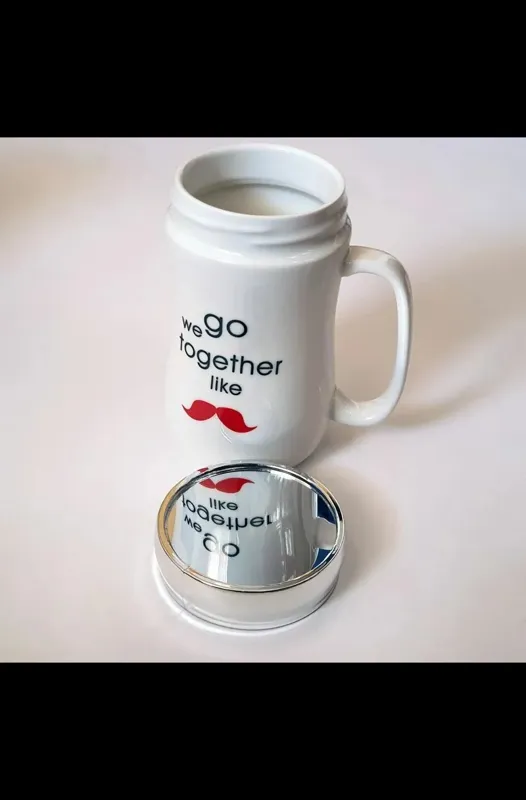 ماگ سرامیکی درب دارآینه دار