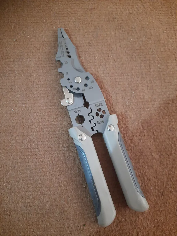 انبرچندکاره برقکاری سیم لخت کن پرس سرسیم وبرش