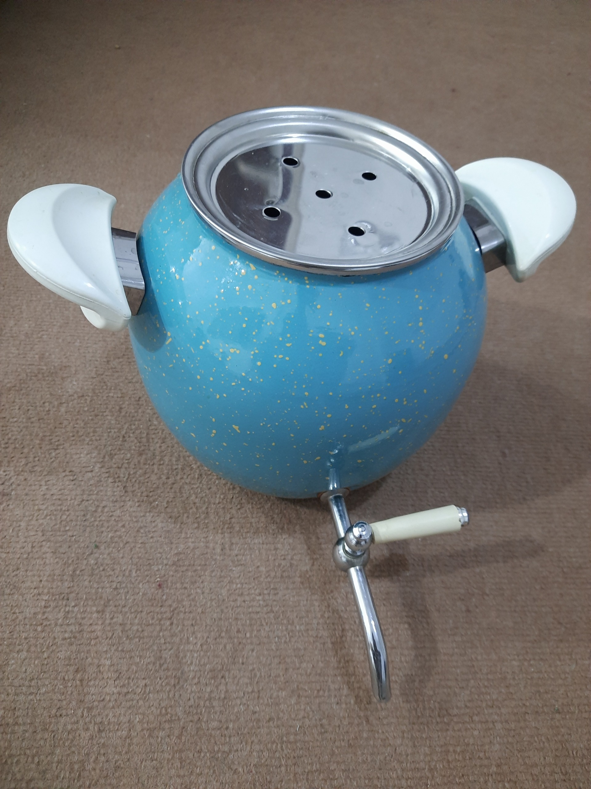 کتری( 5) لیتری شیردار،رنگ لعابی