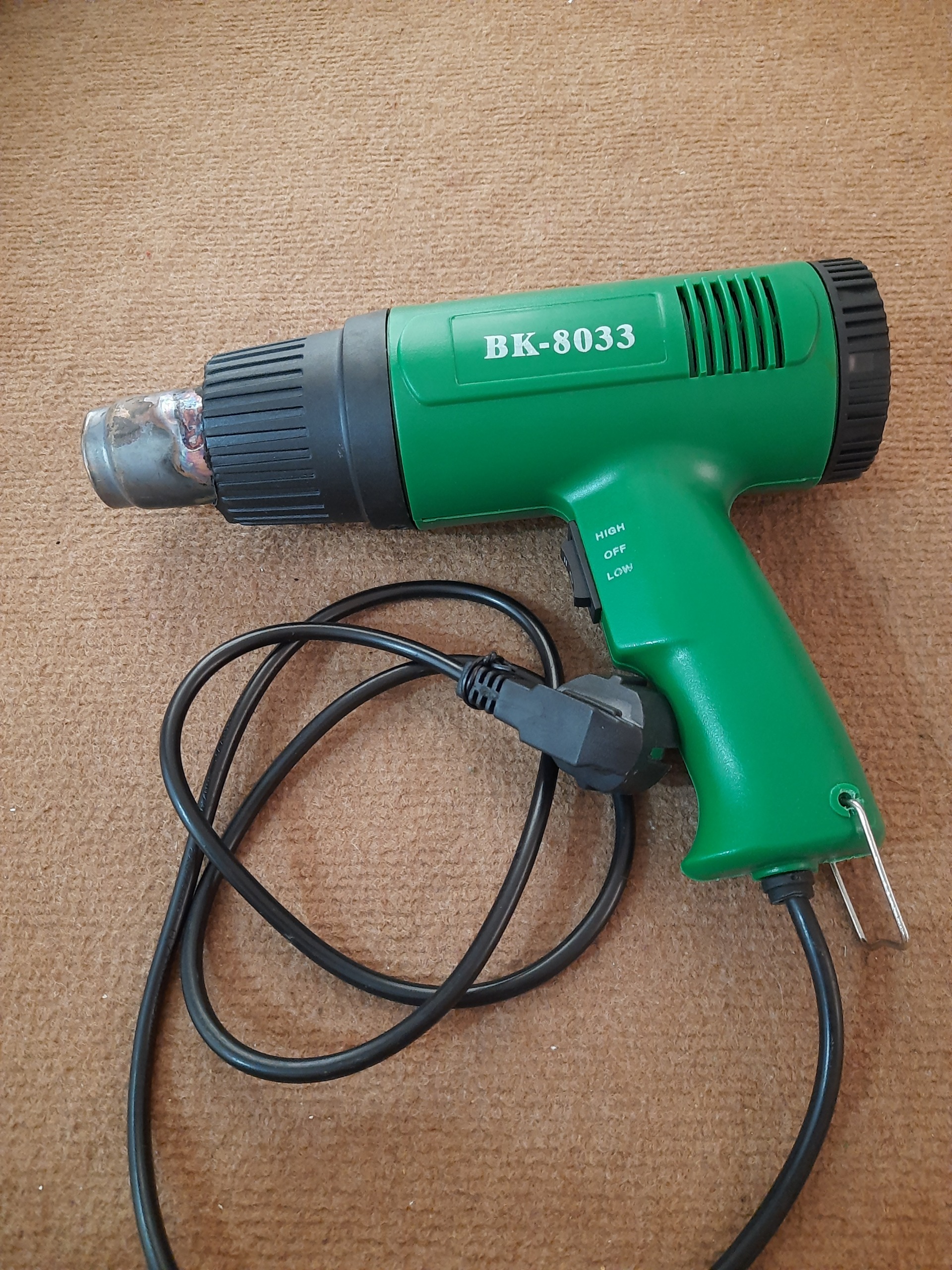 سه شوارصنعتی 1600 وات برندباکومدل BK-8033