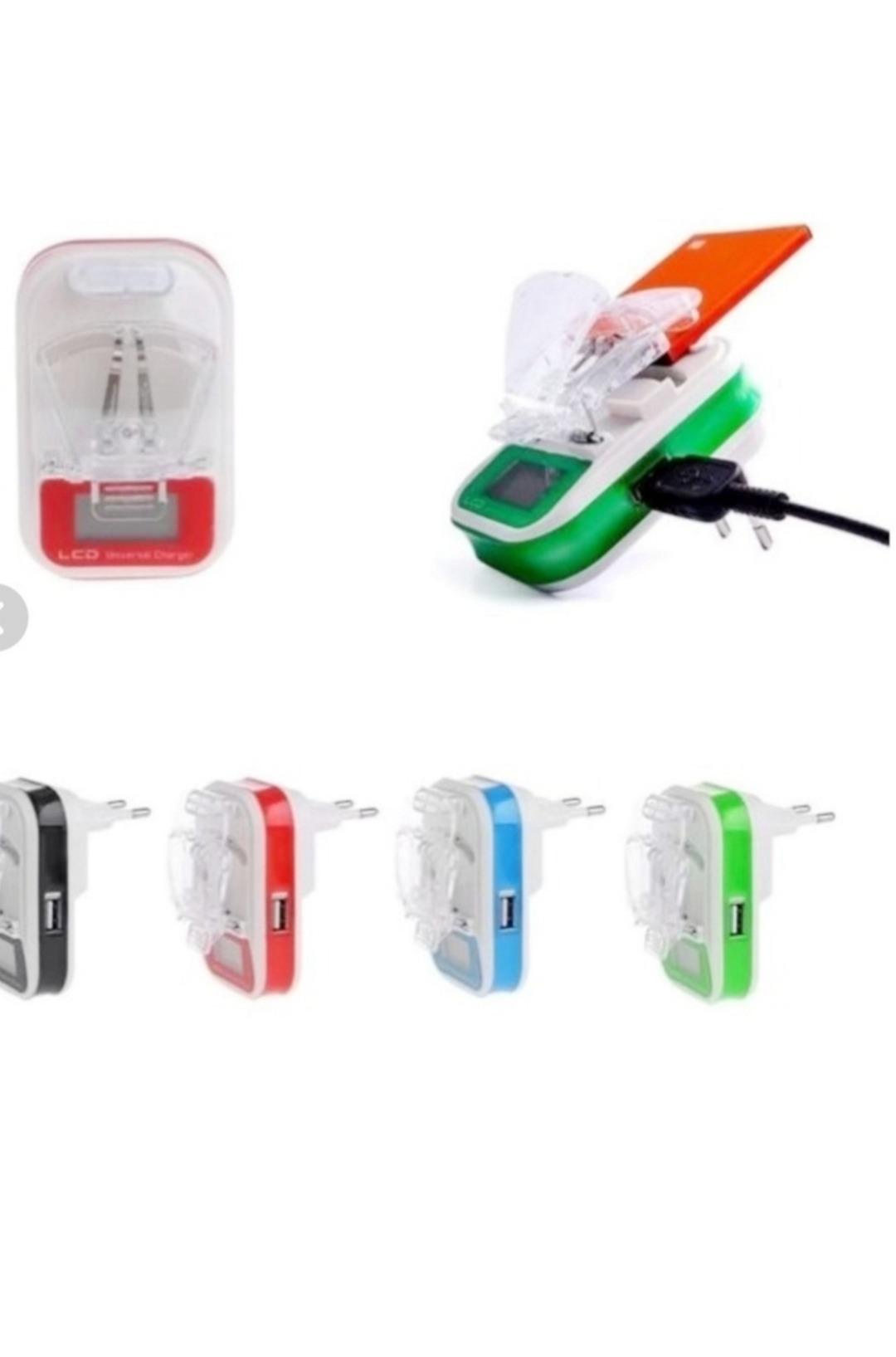 شارژر همه کاره باتری USB و LCD دار خرچنگی اصل کره