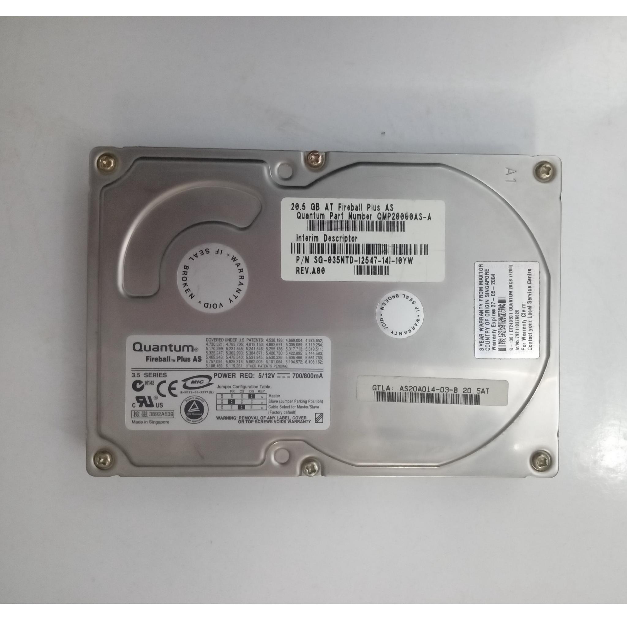 هارد کلکسیونی Quantum Fireball Plus AS 20.5GB