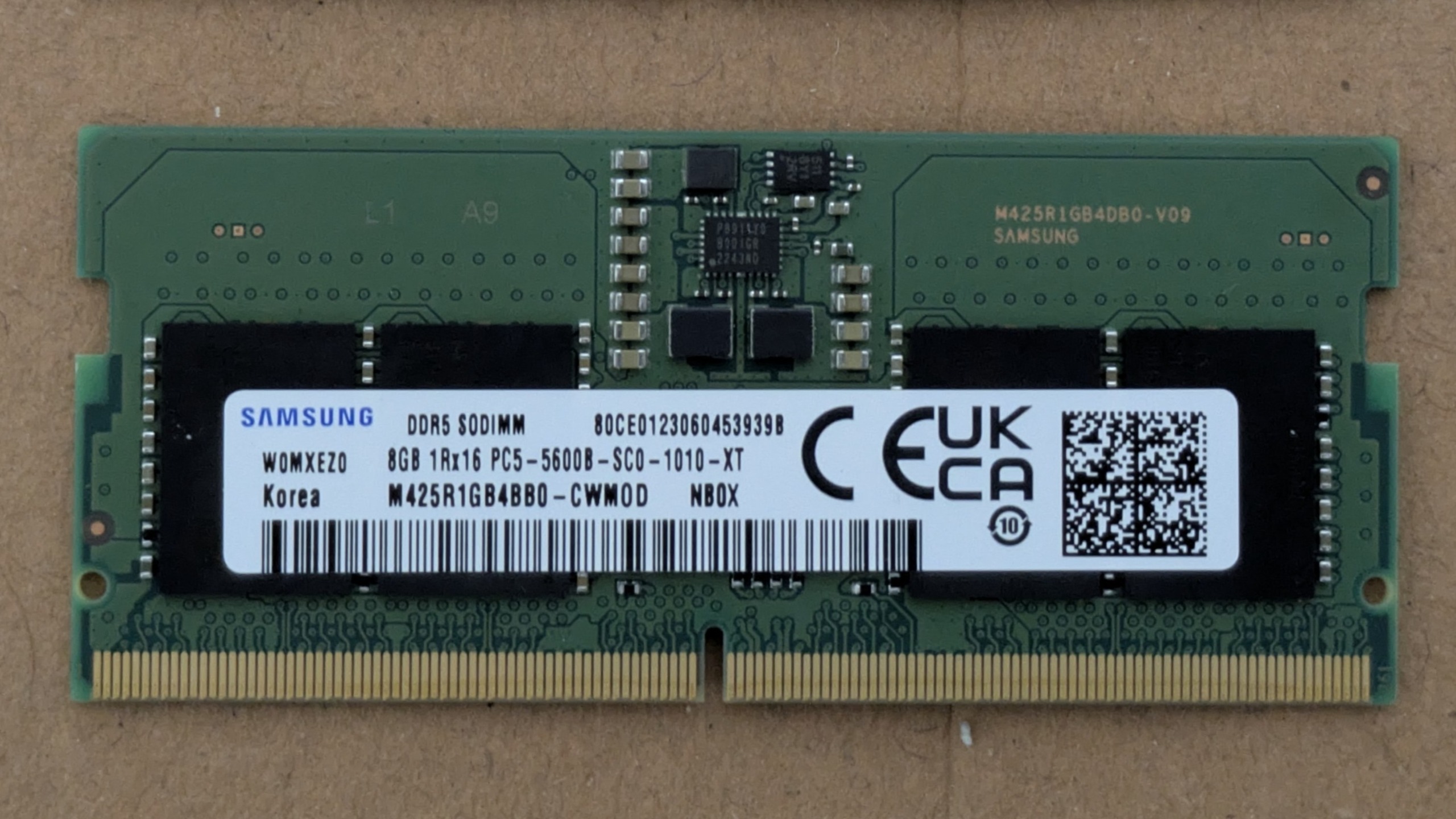 رم لپ تاپ سامسونگ ddr5 - هشت گیگ - 8G - 5600mhz