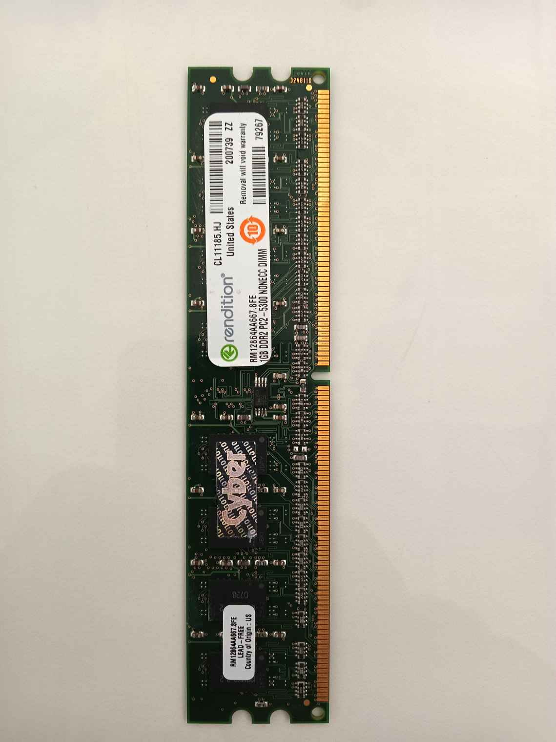 Ram 1GB DDR2 Rendition 667