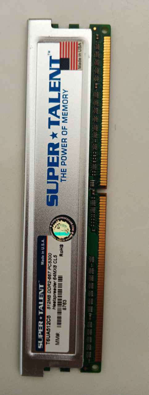 Ram SupperTalent 512MB DDR2