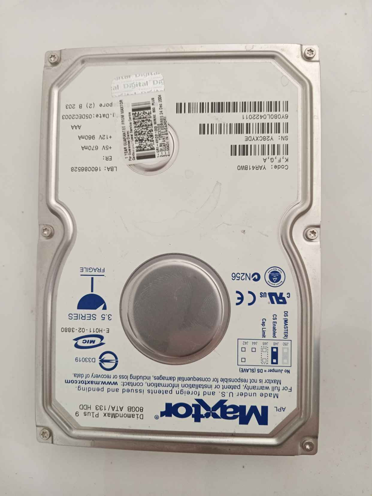 HDD 80GB IDE Maxtor