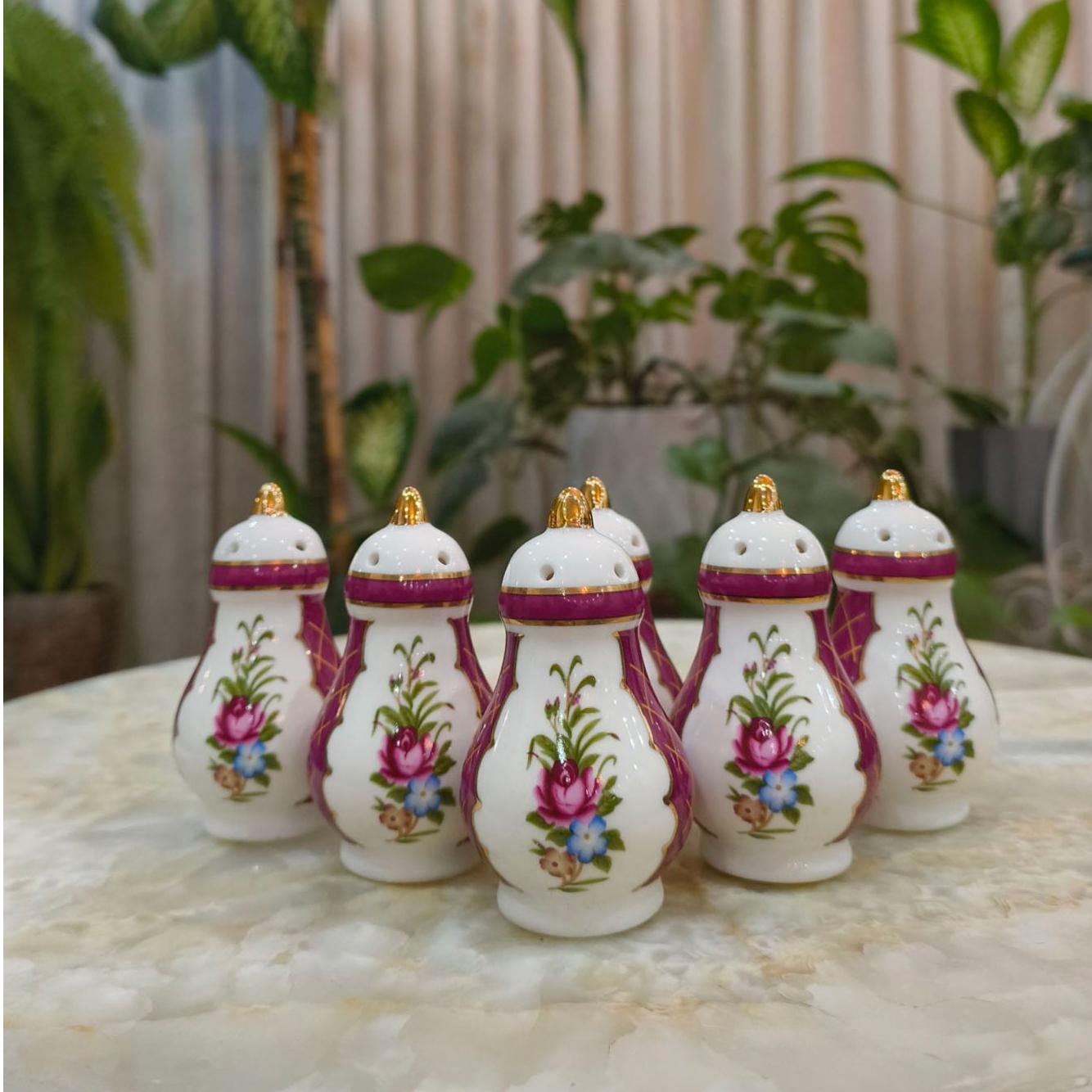 نمکدان آنتیک چینی لاکی قدیمی