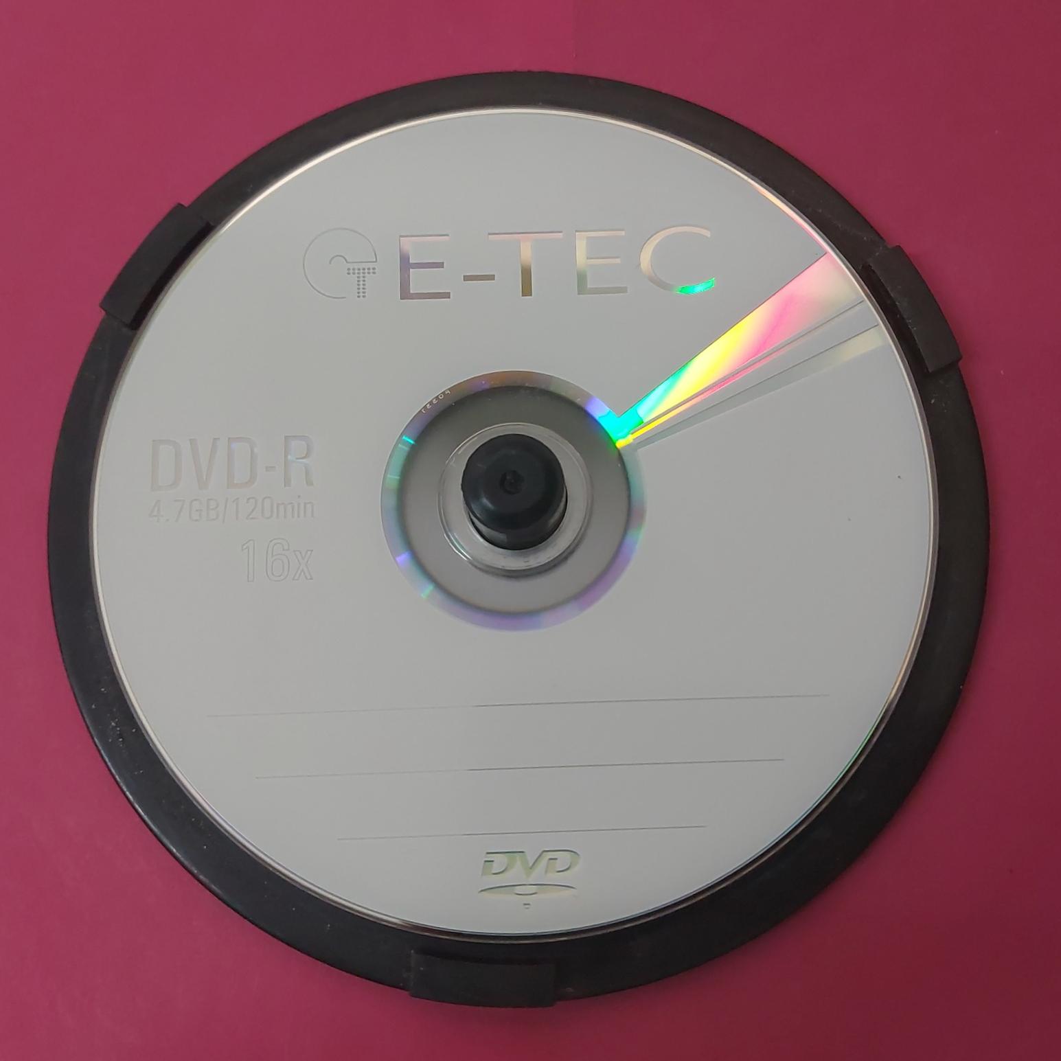 DVD خام بسته 5 عددی E-TEC