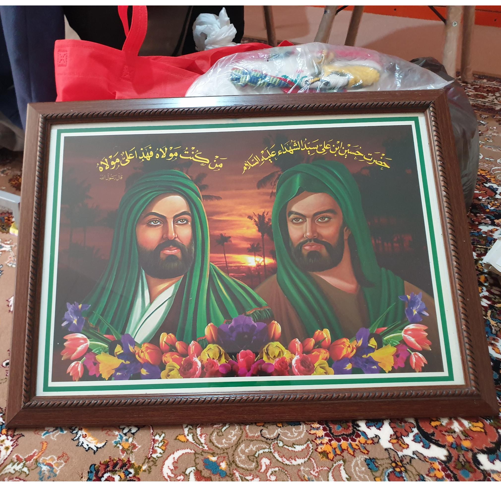 قاب عکس امام علی و امام حسین