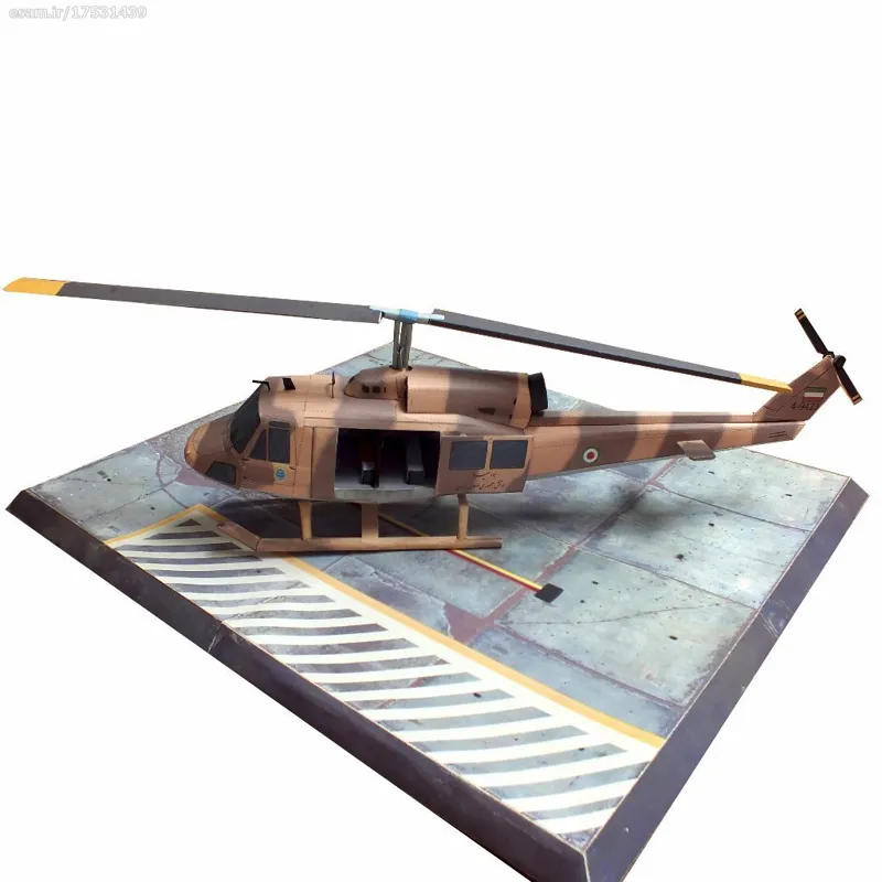 کیت ساخت ماکت بالگرد بل 214 استتار ایران