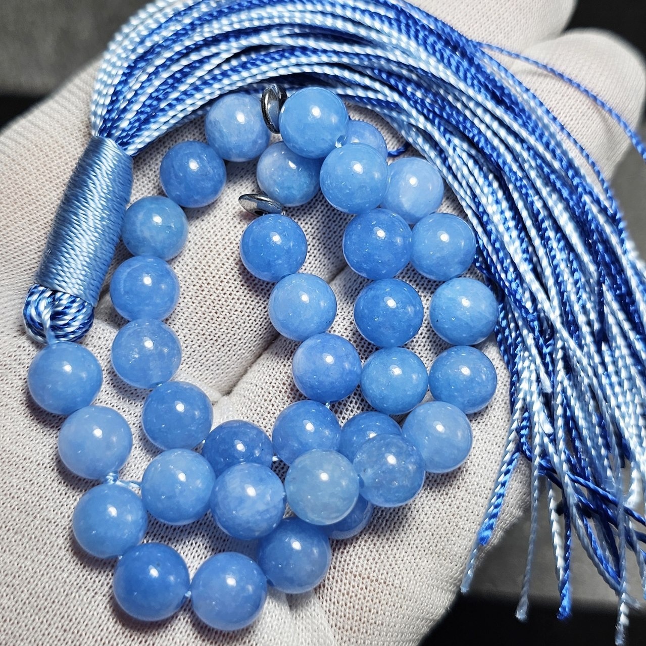  تسبیح 33 دانه جید معدنی  کد  10482