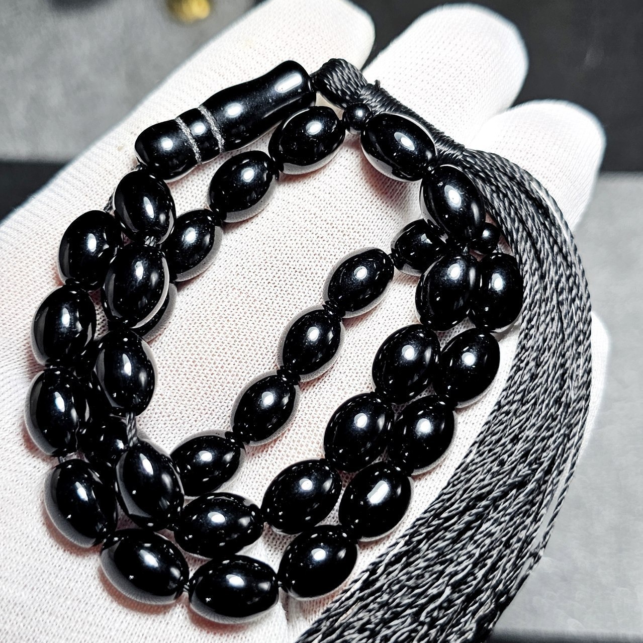  تسبیح 33 دانه اونیکس معدنی  کد  10485