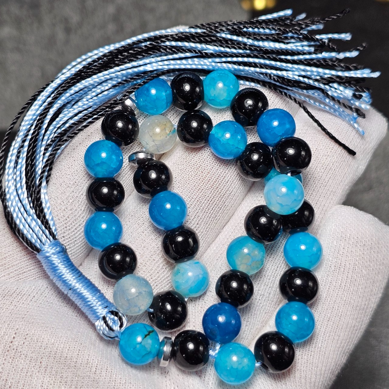 تسبیح 33 دانه عقیق دراگون و اونیکس کد 37082