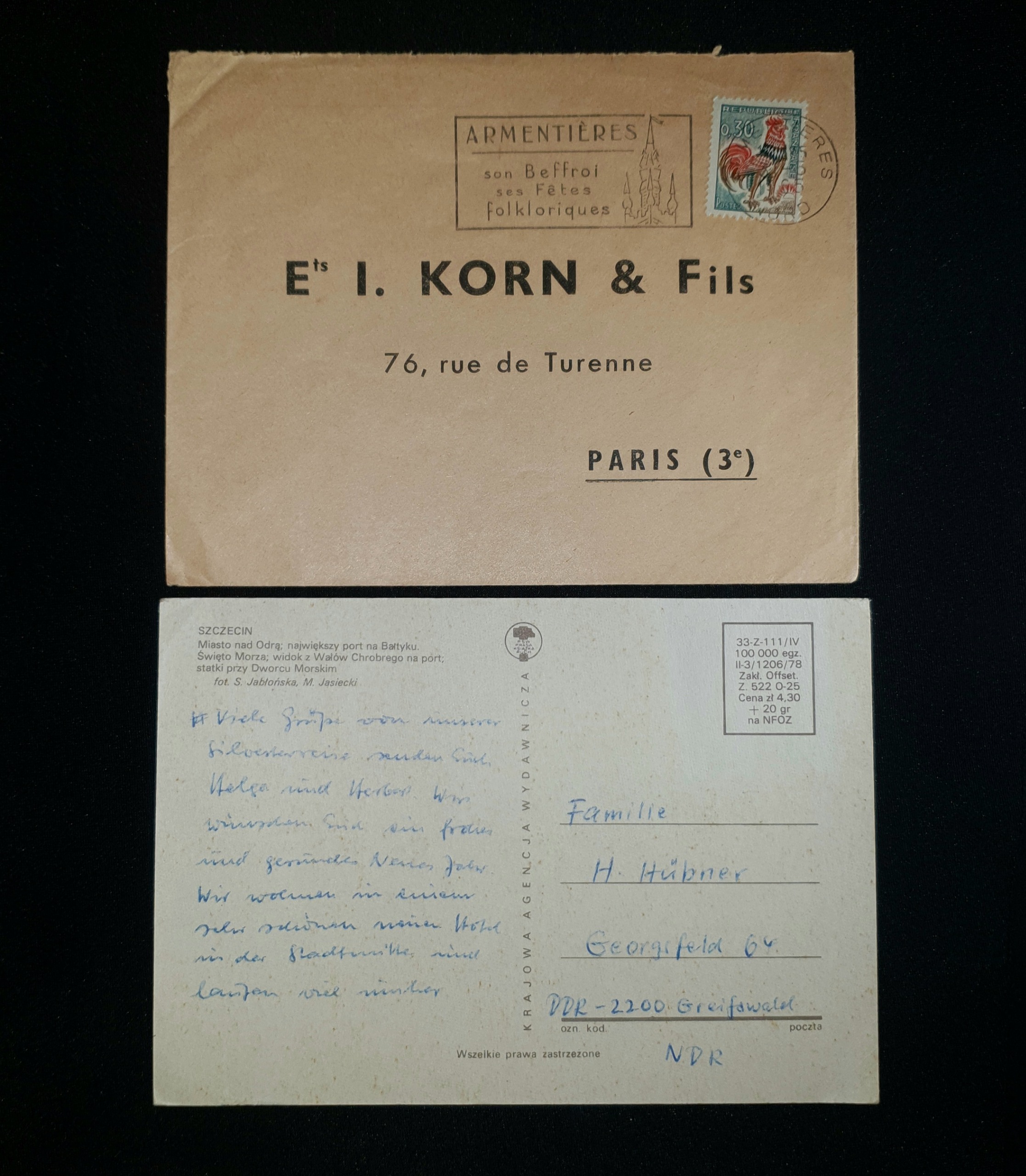 پاکت فرانسه و کارت پُستال 1930 (4)