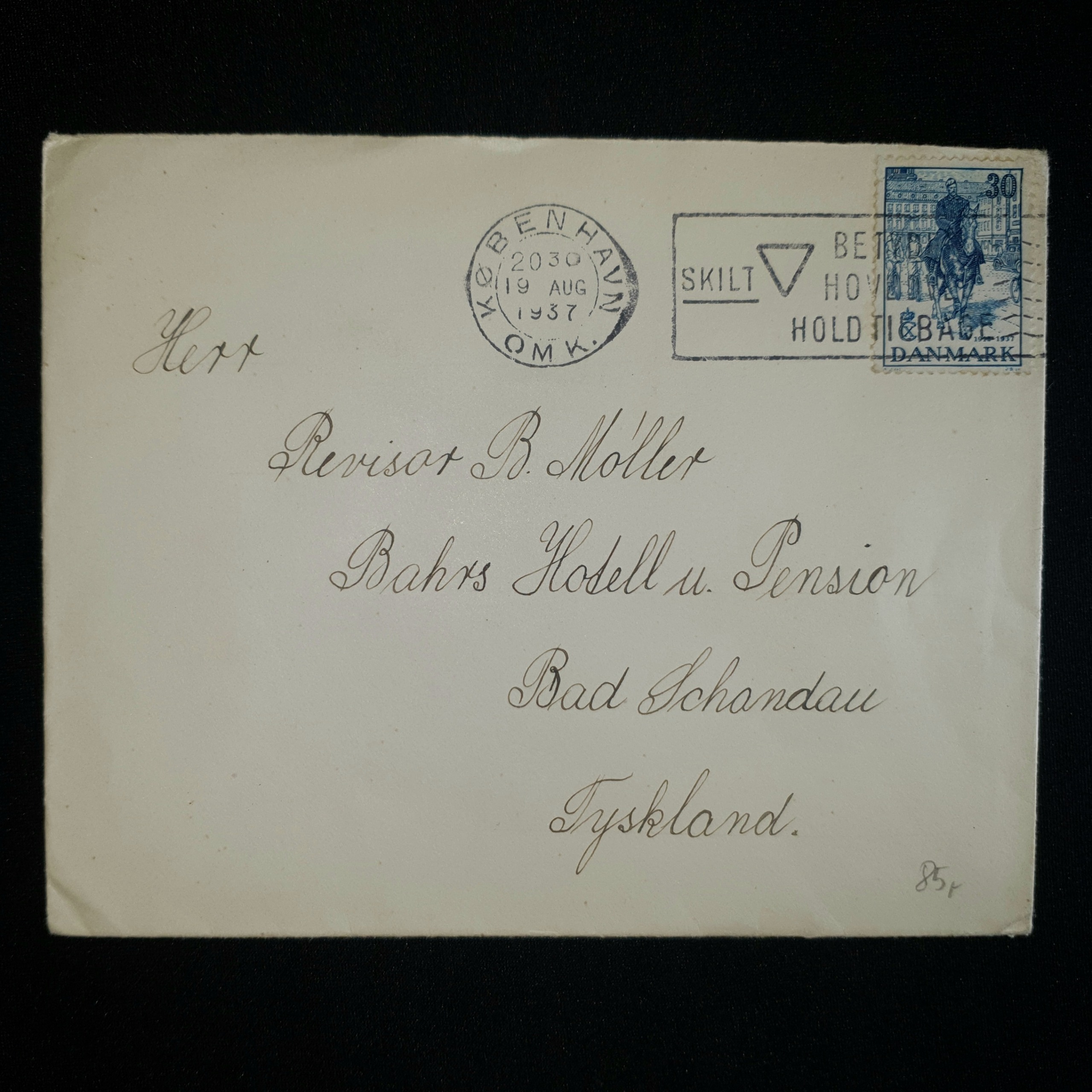 پاکت پُستی دانمارک 1937 (6)