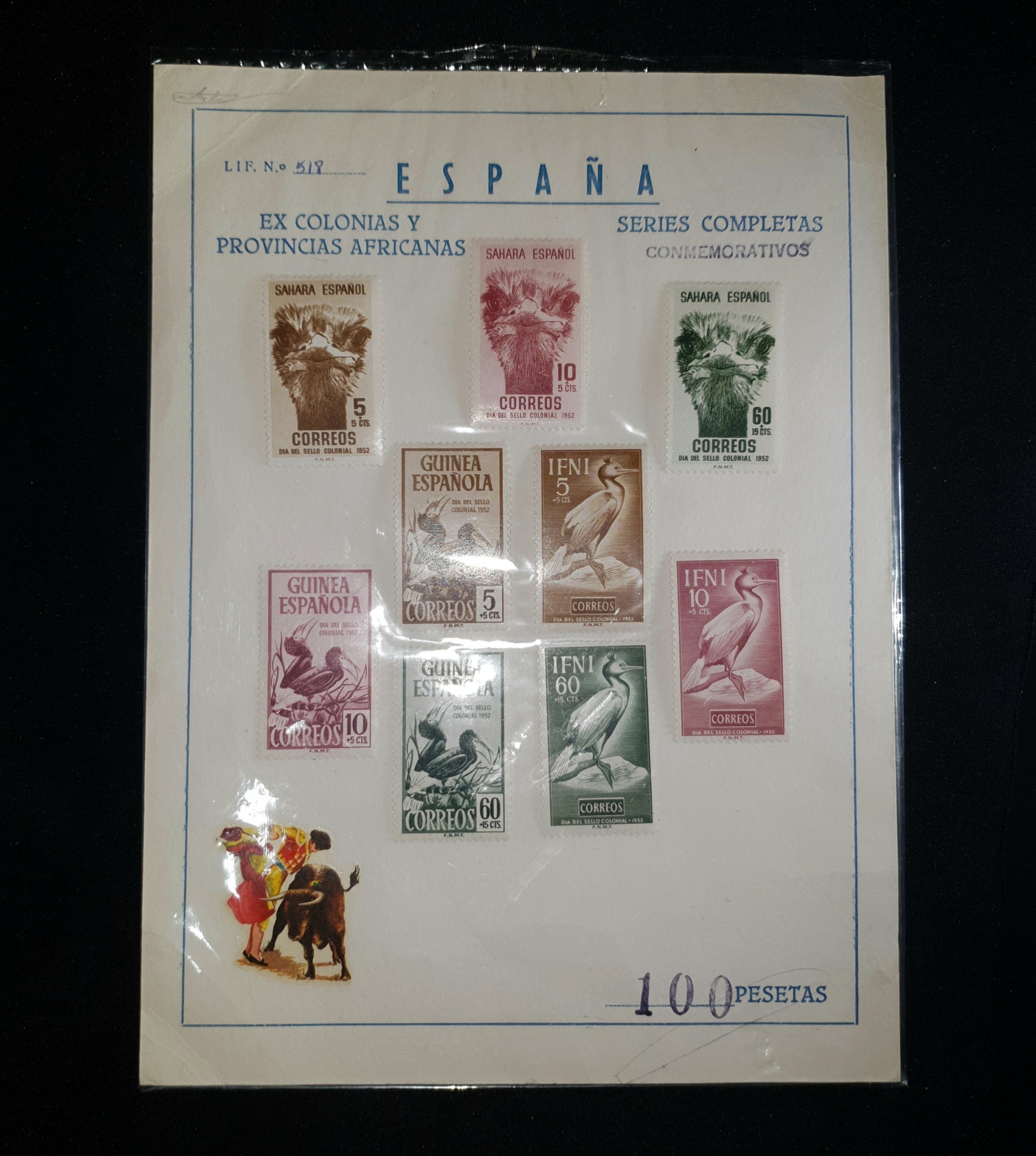 ورق مُصور تمبرهای اسپانیا ارزشمند کامل (18)