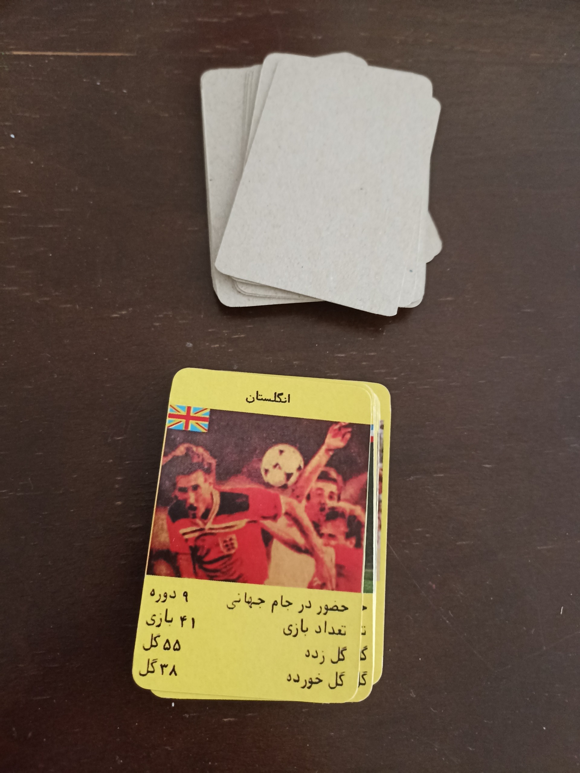 کارت بازی فوتبال 36عدد
