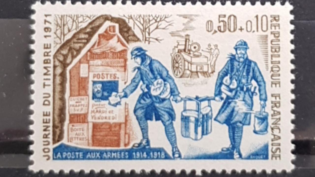 تمبر فرانسه 1971 روز تمبر