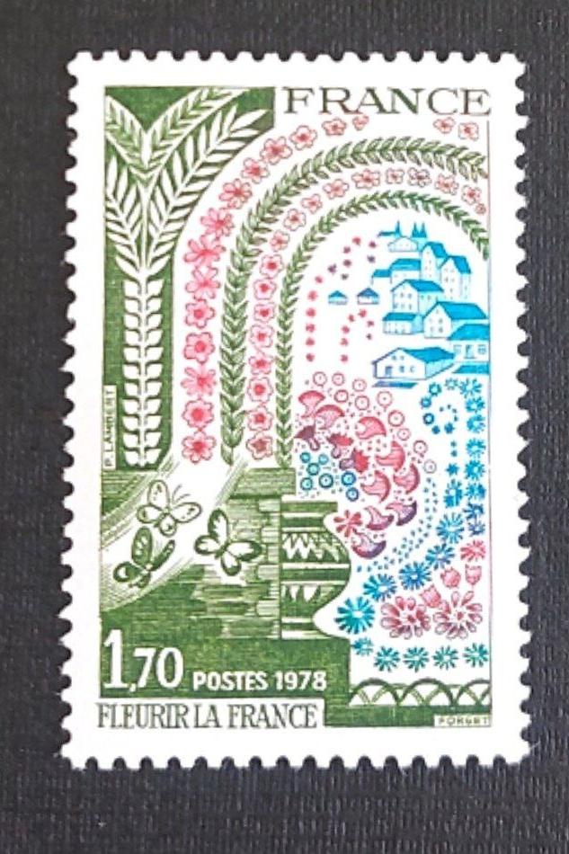 تمبر فرانسه 1978 طبیعت و شهرسازی