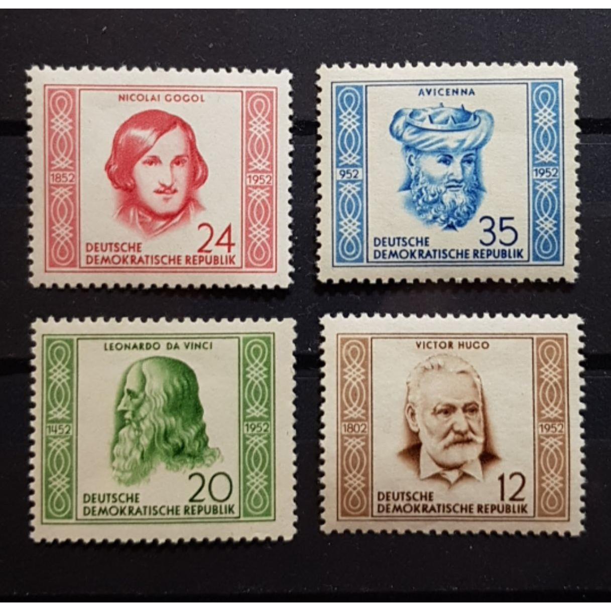 سری تمبر آلمان شرقی 1952 مشاهیر شامل ابن سینا
