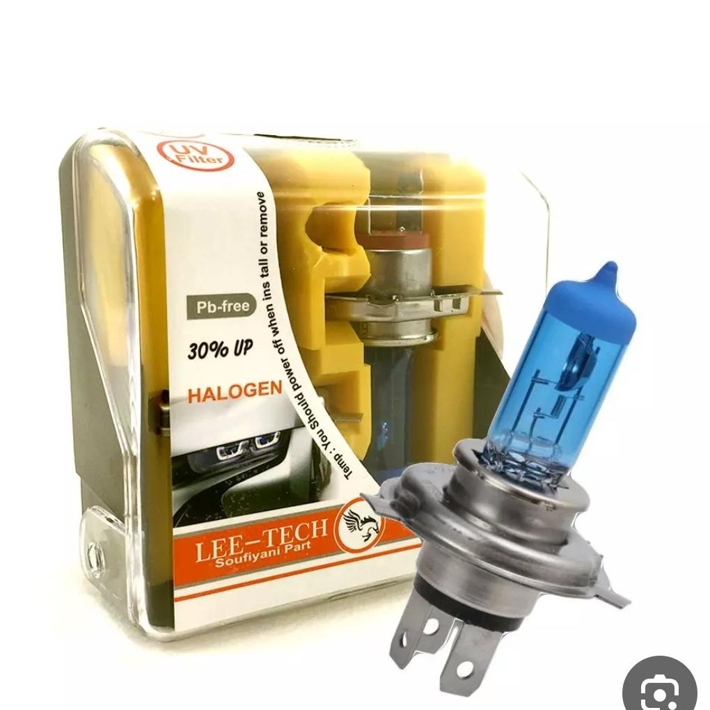 لامپ چراغ جلو پراید و پژو یخی پایه 3خار H4