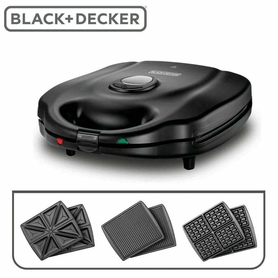 ساندویج ساز بلک اند دیکر سه صفحه مدل ts4130