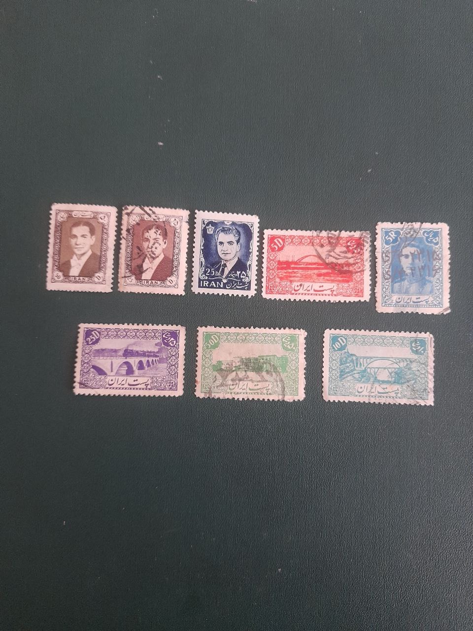 8عدد تمبر باطل شاهی