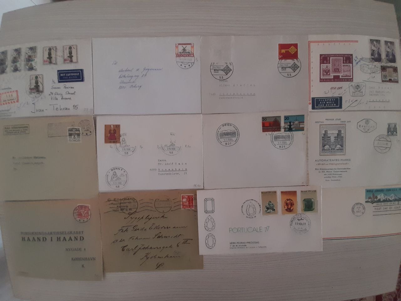 12 عدد پاکت مصرف شده