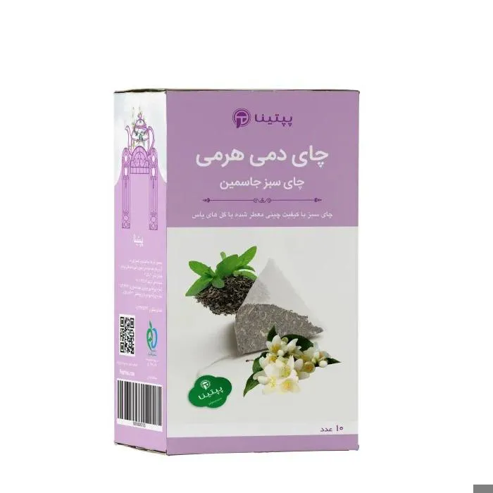 چای سبز جاسمین تی بگ هرمی 10 عددی پپتینا