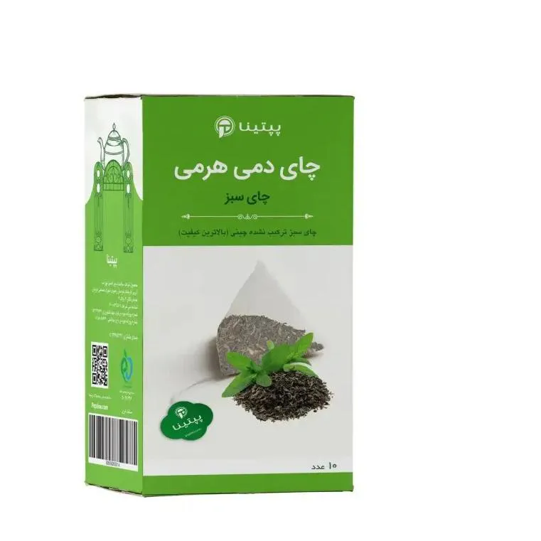 چای سبز خارجی تی بگ هرمی 10 عددی پپتینا