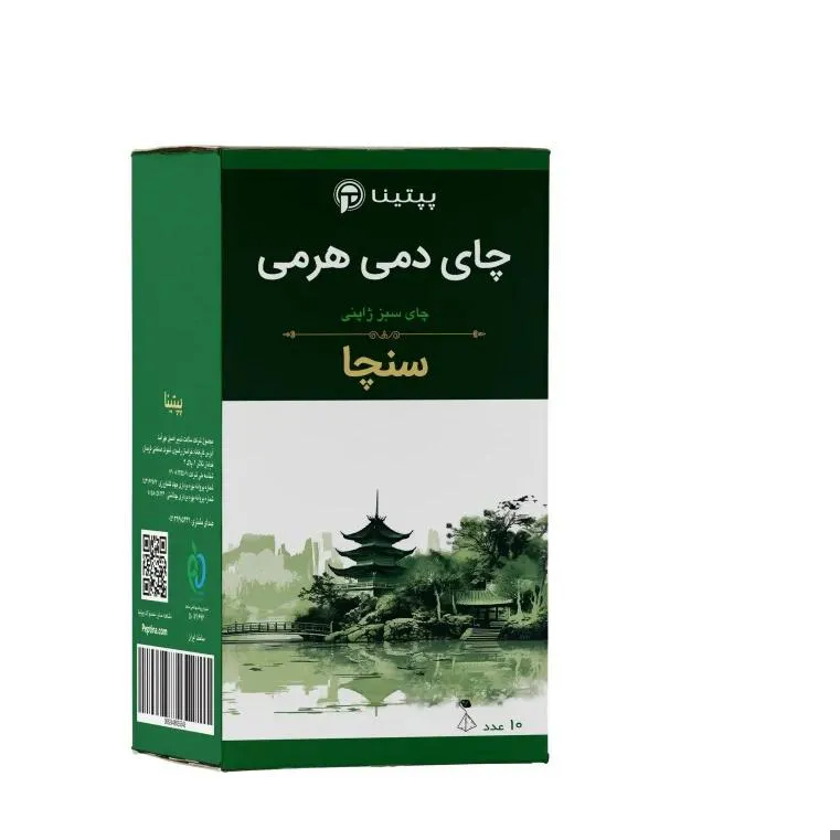 چای سبز ژاپنی سنچا تی بگ هرمی 10 عددی پپتینا