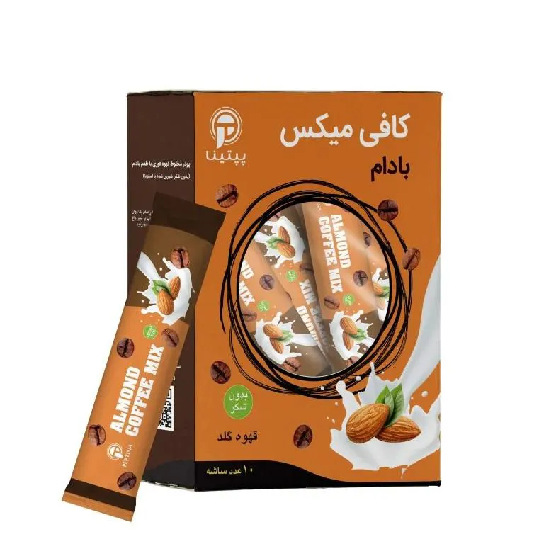 کافی میکس بادام بسته 10 عددی