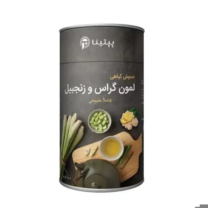 دمنوش علف لمون گراس قوطی 100 گرمی پپتینا