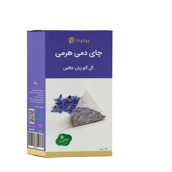 دمنوش گل گاو زبان تی بگ هرمی 10 عددی پپتینا